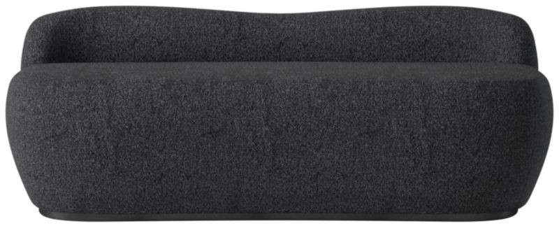 Orleans 62" Black Boucle Upholstered Bench + Reviews | CB2 | CB2