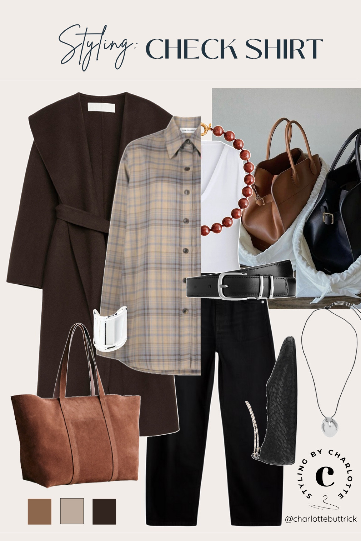 Oversized check shirt outfit 

#LTKeurope #LTKautumn #LTKuk