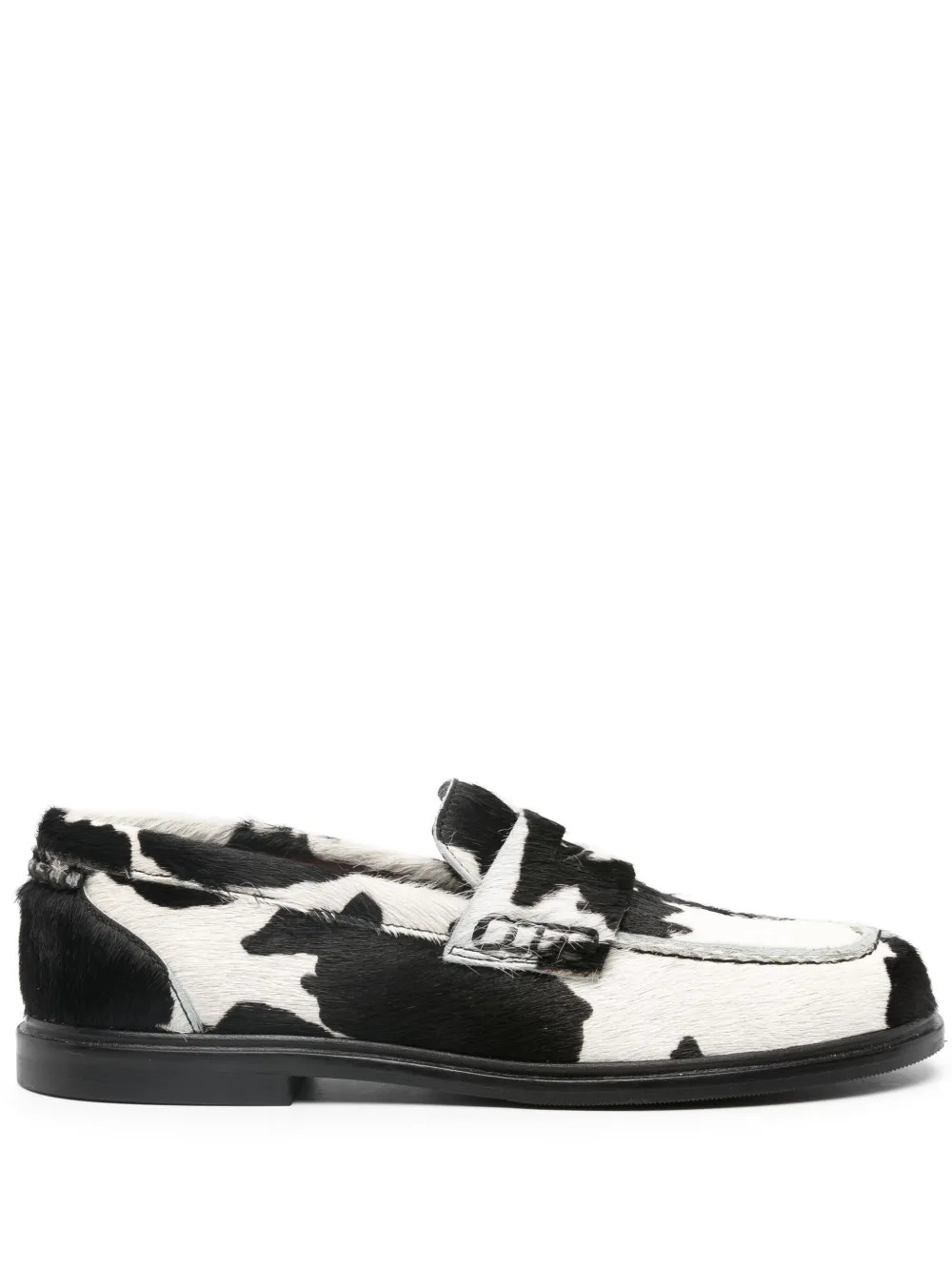 Bimba y Lola cow-print penny-slot Loafers  - Farfetch | Farfetch Global