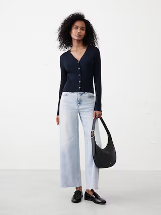 Ribbed Cardigan Sweater | Banana Republic Factory