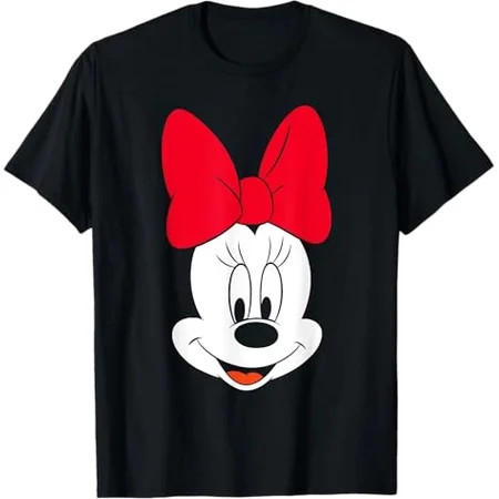 Disney Minnie Mouse Big Face T-Shirt | Walmart (US)