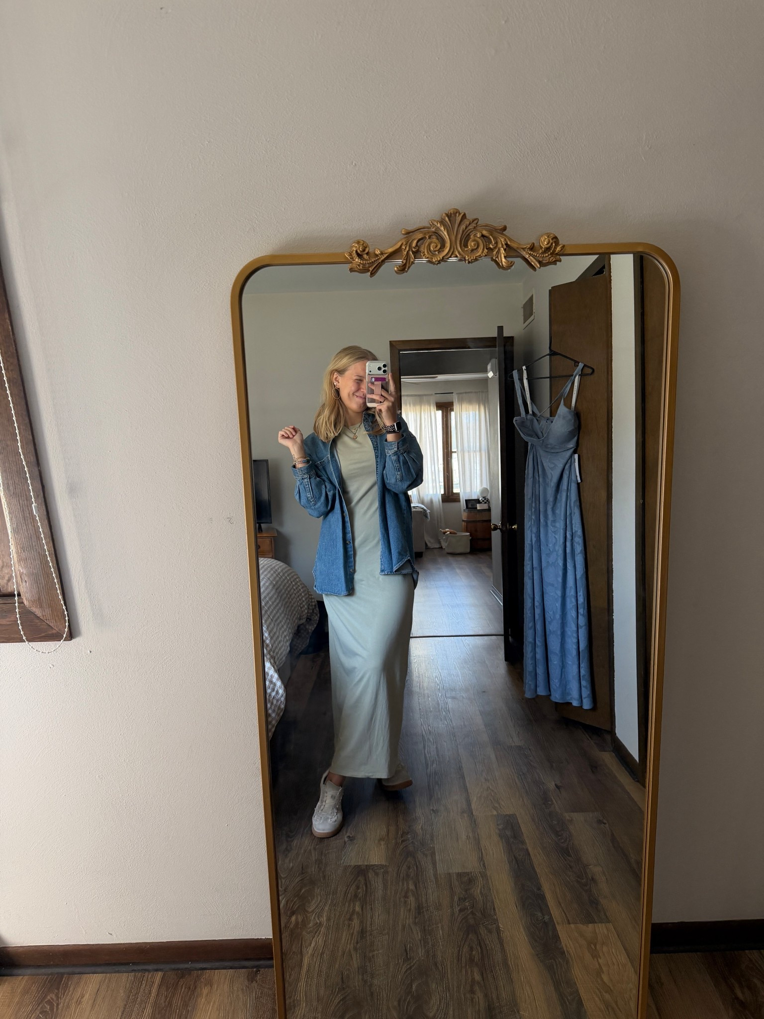 Sunday’s Lily’s Outfit—03.08.26💚

Dress is old from @Target  but linking some similar options! :)

Small in Target dress
8.5 in free people dupe sneakers from Amazon 
Small in Old Navy jean jacket

Comes in 3 colors and is ONLY $20!!

I will be wearing this non-stop this spring/summer! I am in LOVE with the light green color!! 

*Adds the striped one to cart 🤪

#springdresses #Targetstyle #Targetfashion #Targetdeals #springstyle #greendresses #Targetshoes #OldNavyjacket

#LTKSaleAlert #LTKSeasonal #LTKootd