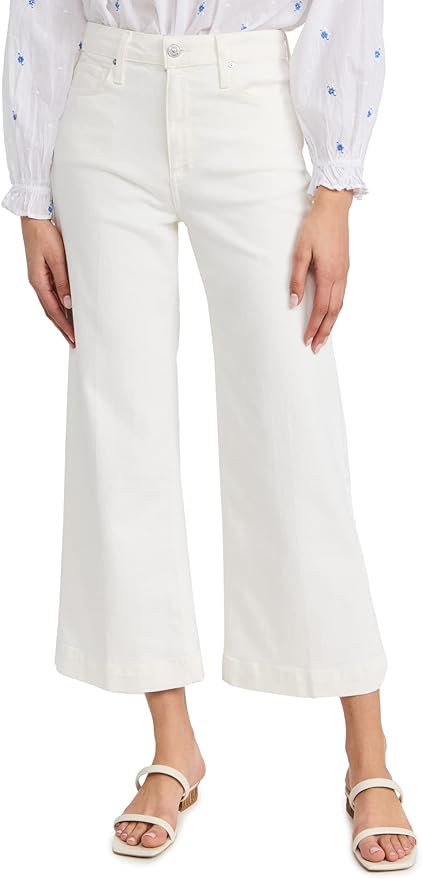 PAIGE Women's Anessa Wide Leg Jeans | Amazon (US)