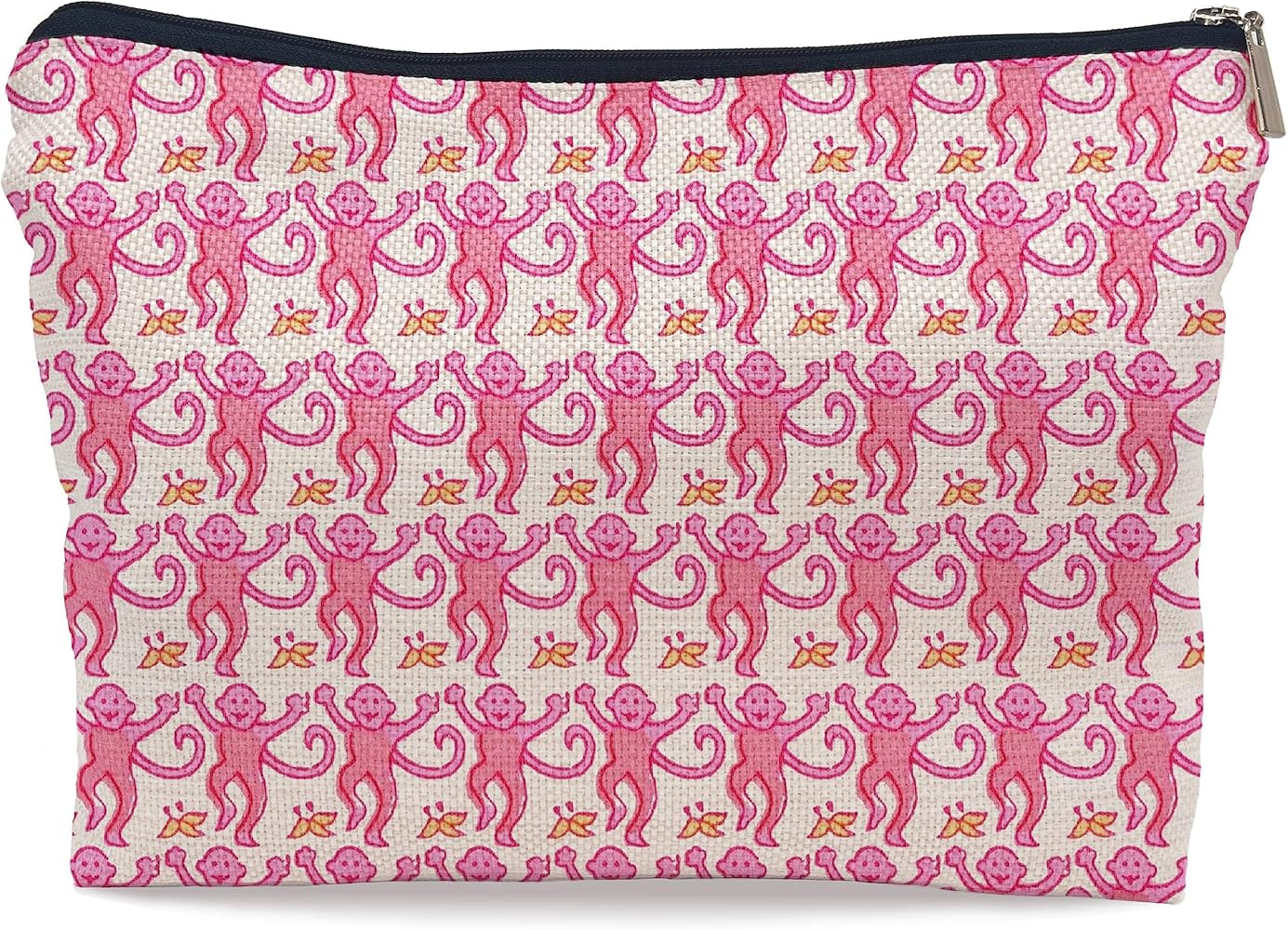 Ayxvt Preppy makeup bag,pink makeup bag,Women's Makeup Bag Zipper Pouch Travel Toiletry,Gifts for... | Amazon (US)