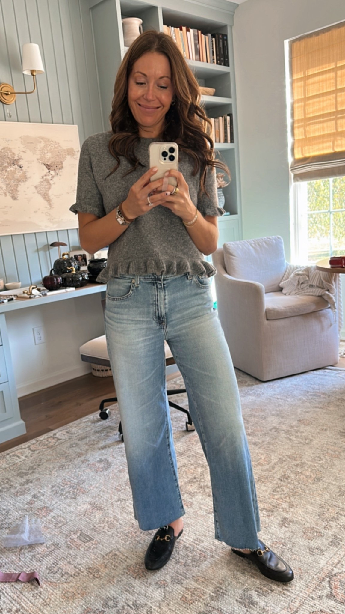 Scored these AG jeans during the Nordstrom anniversary sale, and they’re currently on sale again! They’re so soft they feel like wearing loungewear. Took my true size 26 and like that fit in a relaxed way. Oh, and this Zara sweater is adorable, too. 

#LTKOver40 #LTKHome #LTKSaleAlert