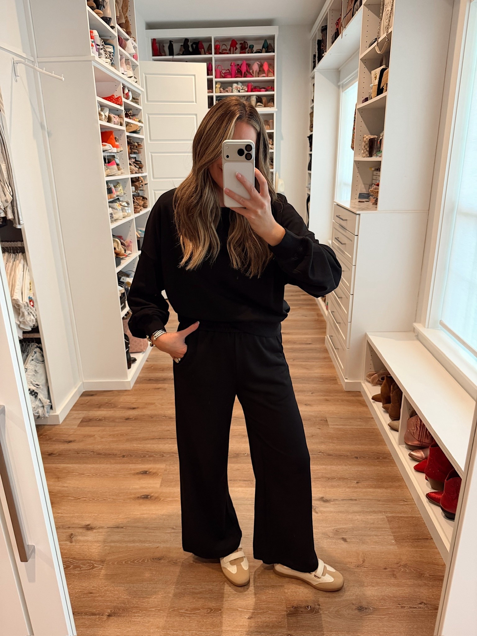 In a medium 2 piece set, sneakers and accessories- fits tts.

#LTKStyleTip #LTKSeasonal #LTKFindsUnder50