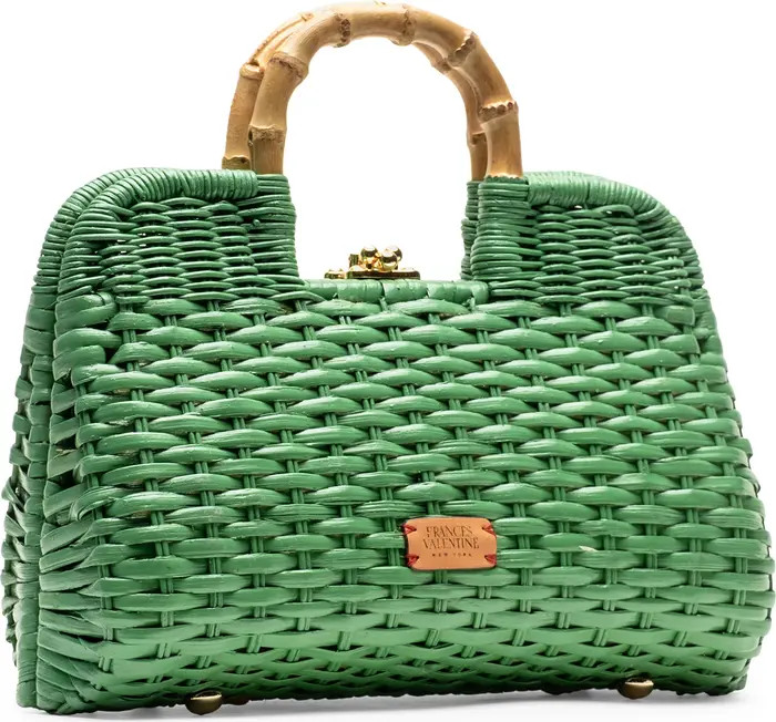 Buzzy Woven Wicker Top Handle Bag | Nordstrom