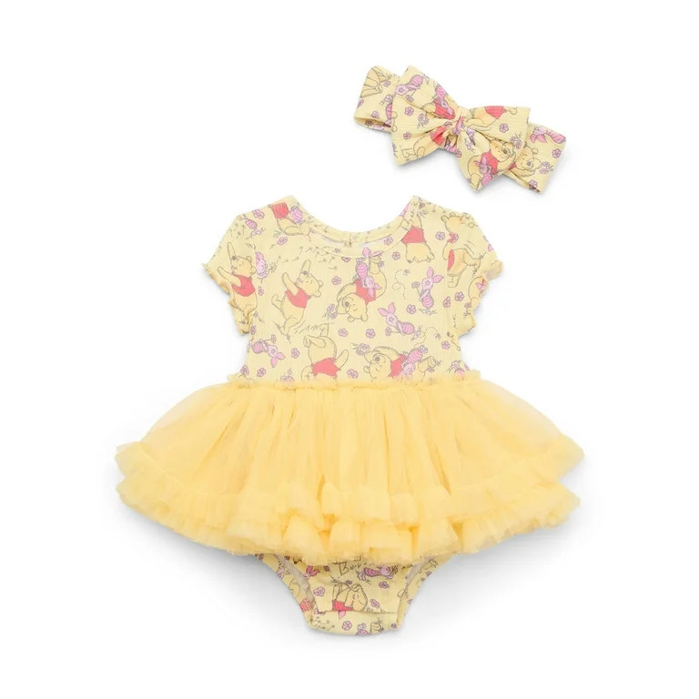 Winnie the Pooh Baby Girl Tutu Set, 2-Piece, Sizes 0-24 Months | Walmart (US)
