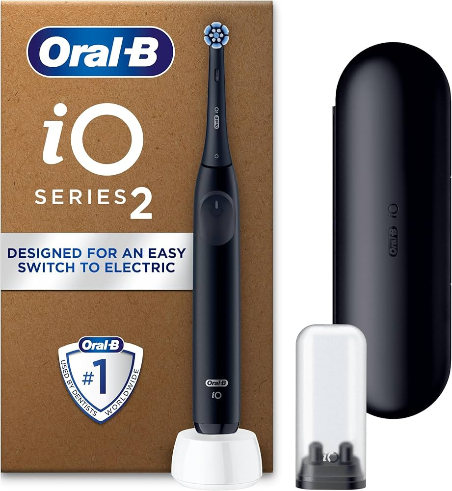 Oral-B iO2 Electric Toothbrush, 1 Gentle Care Toothbrush Head, 1 Travel Case, 1 Travel Refill Hol... | Amazon (UK)