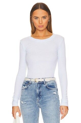 LA Made Long Sleeve Thermal Tee in Sky Blue from Revolve.com | Revolve Clothing (Global)