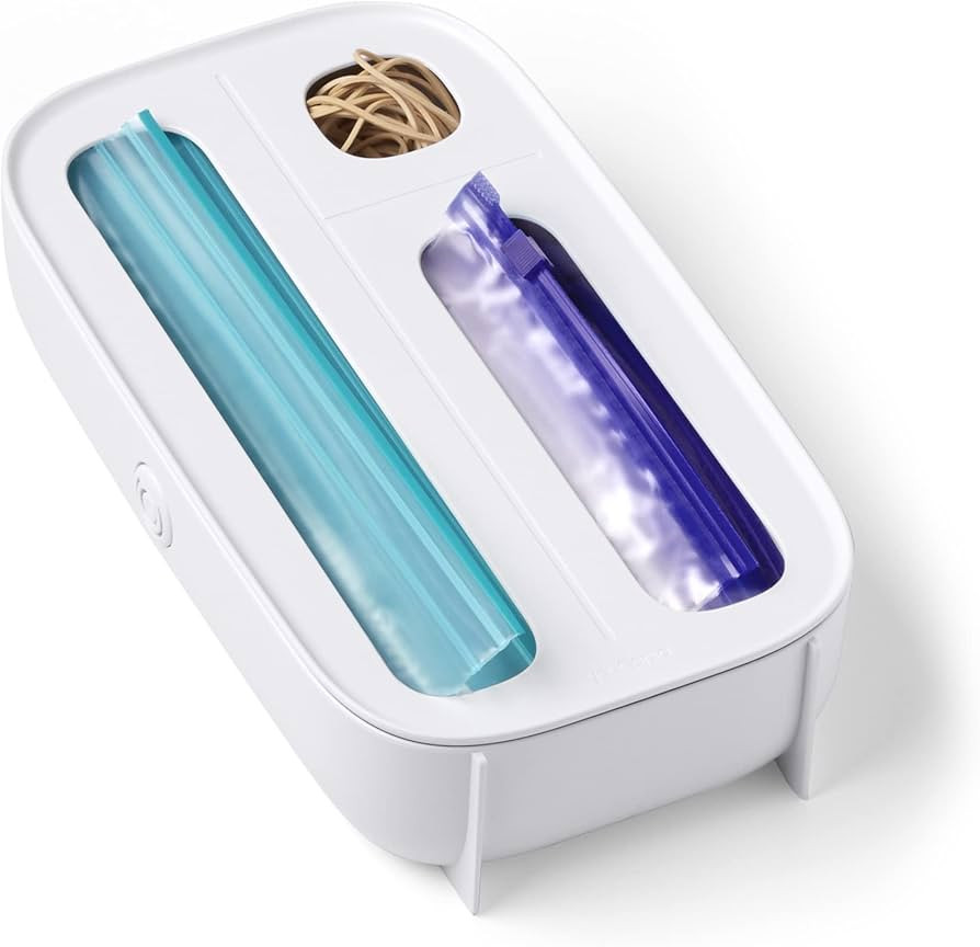 YouCopia StoraBag Drawer Food Bags Dispenser, 3-Slot, Plastic Sandwich Bag Organizer For Kitchen ... | Amazon (US)