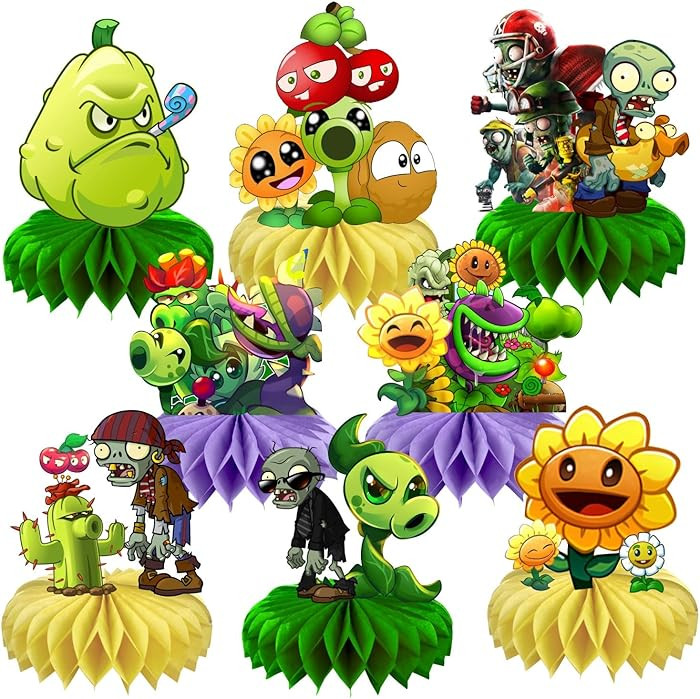 8Pcs Plants Table Centerpiece Birthday Party Supplies Double Side Table Decorations for Plants Th... | Amazon (US)