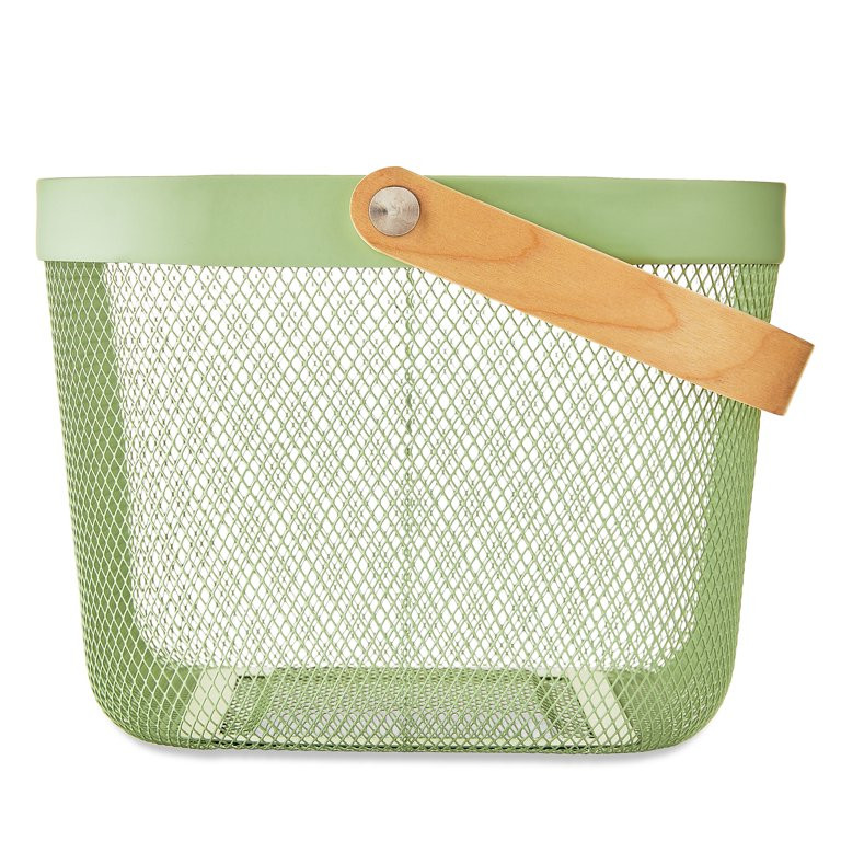 Mesh Easter Basket with Folding Handle Green 9.4" x 9.8" x 7", Way to Celebrate | Walmart (US)