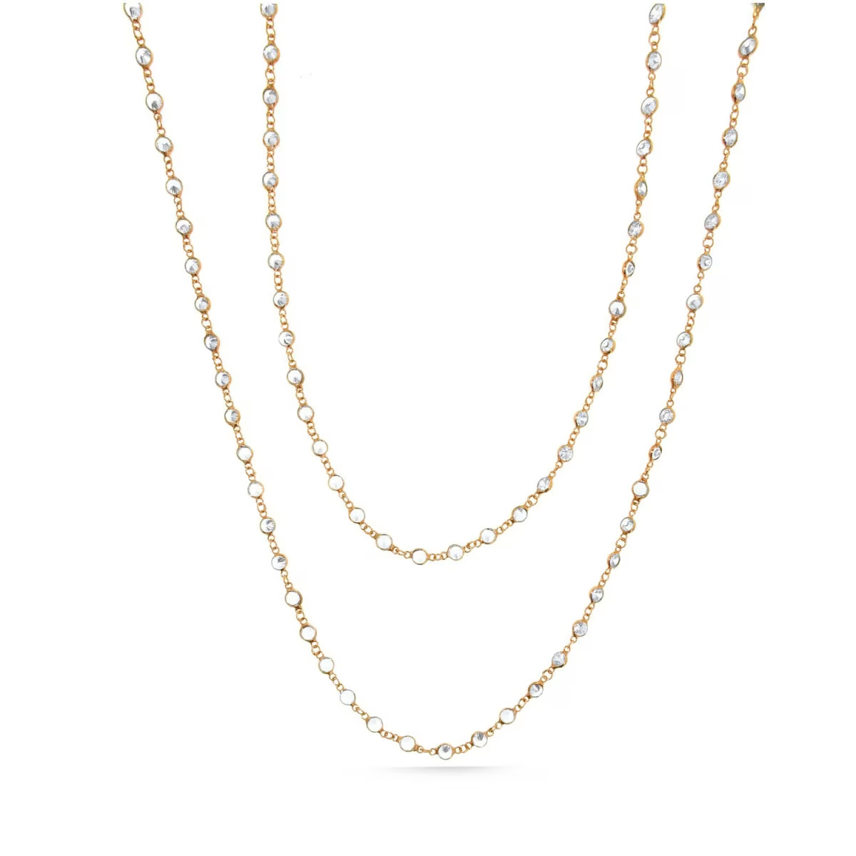 Yellow Sm Swarovski Long Necklace | Wolf & Badger (US)