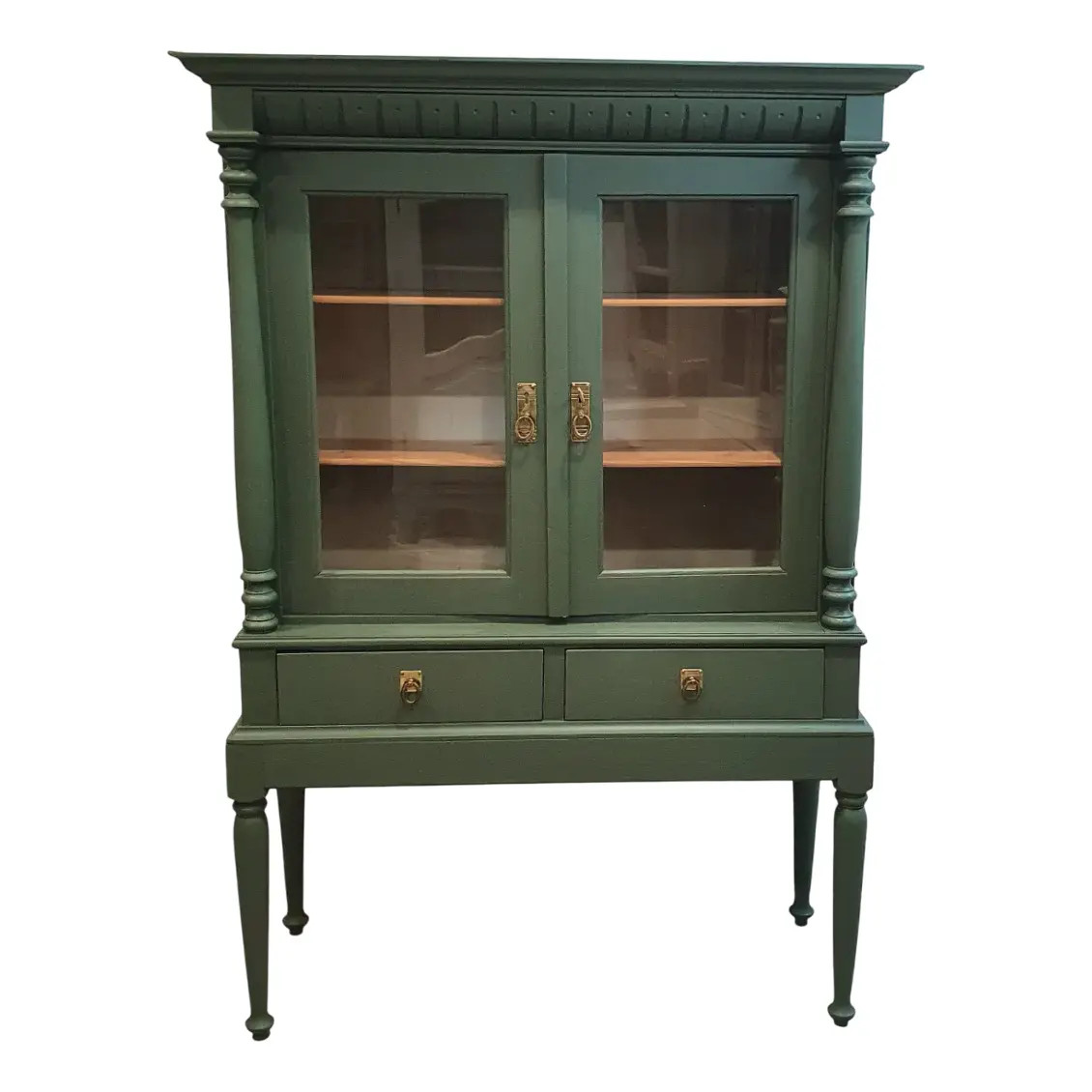 Display Cabinet in Glass and Wood | Chairish