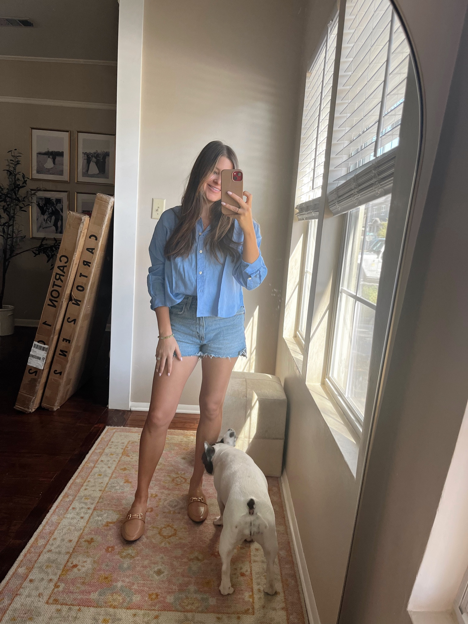 Fall transition 

Cropped linen button down, blue button down, slide on mules, mules with buckle, nude mules, nude fall shoes, denim shorts, gap, Abercrombie, fall transition attire

#LTKstyletip #LTKfindsunder100