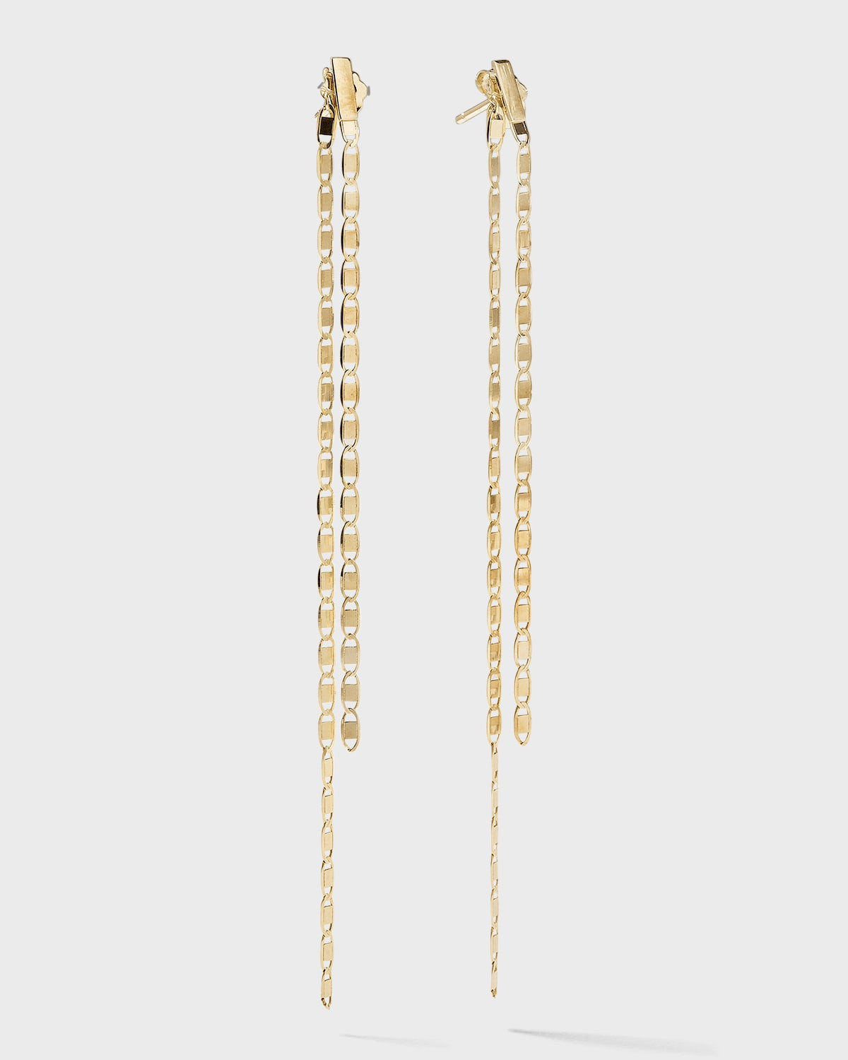 14K Gold Linear Malibu Dusters Front and Back Earrings | Neiman Marcus