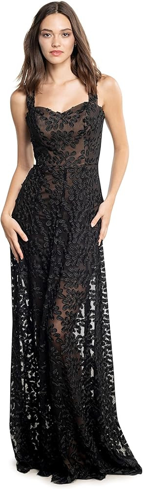 Dress the Population Women's Anabel Sweetheart Bustier Maxi Dress | Amazon (US)