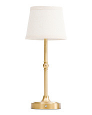 16in Linen Shade Led Iron Touch Lamp | Lighting | Marshalls | Marshalls