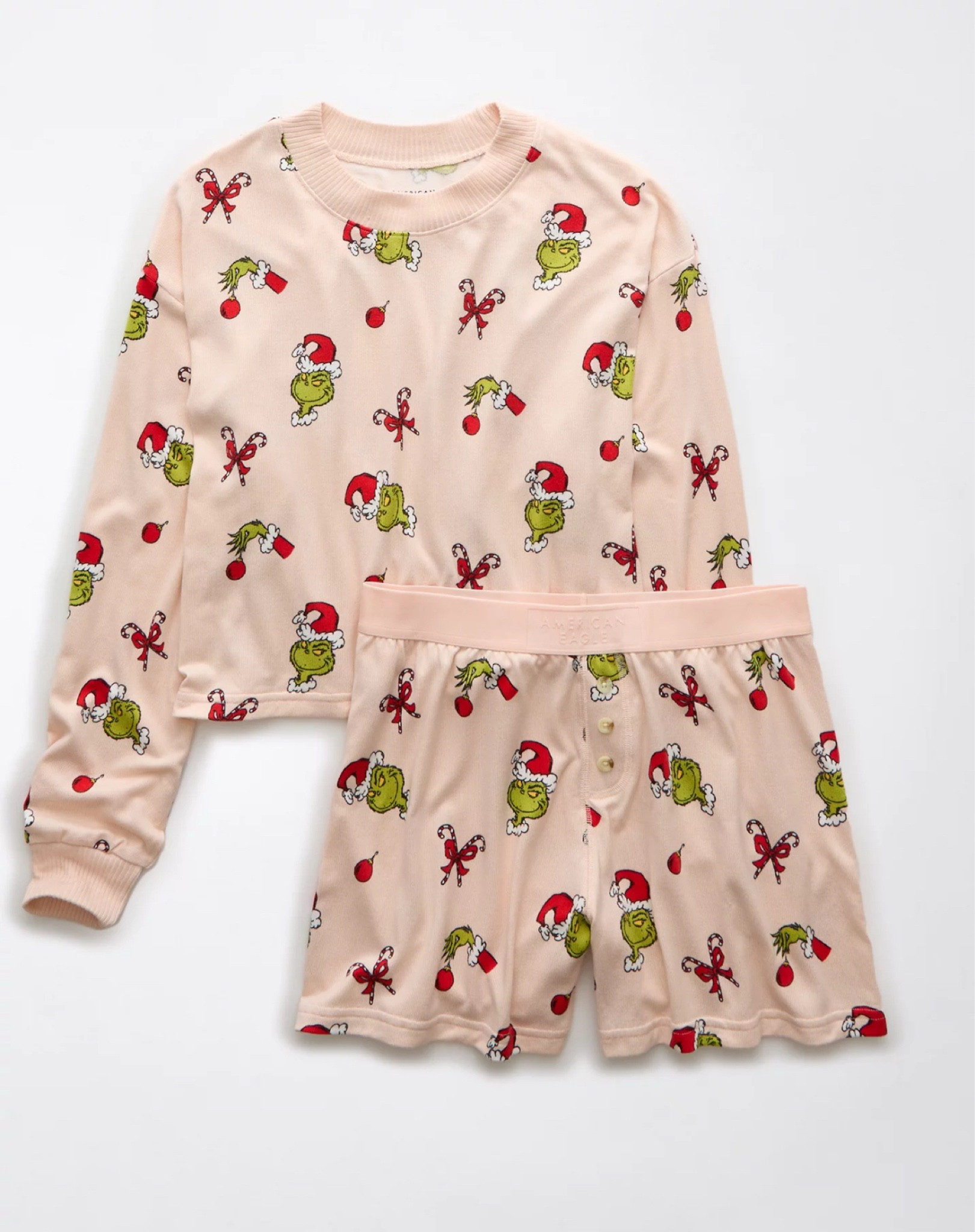 GUESS WHAT’S BACK IN STOCK?? My new Grinch pajamas for Christmas 🌲🤍✨