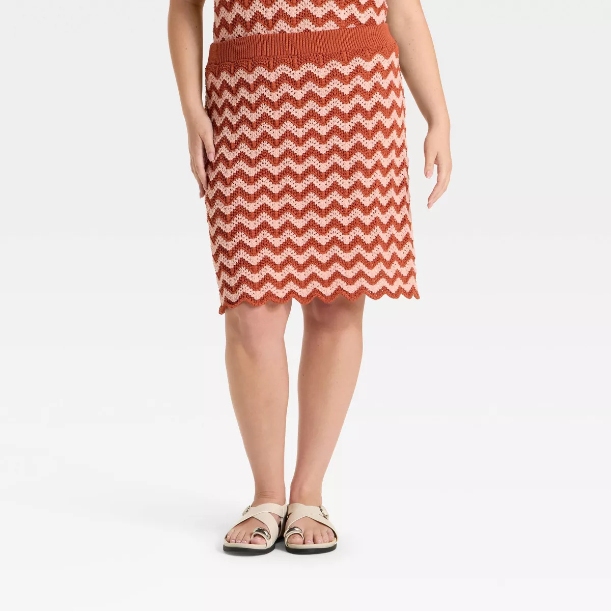 Women's Sweater Mini Skirt - Ava & Viv™ Orange 3X | Target