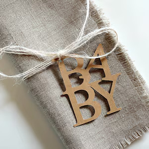 Baby Napkin Tags, Napkin Rings, Baby Shower Table Decor, Baby Tags, Shower Favor Tags, Baby Gift Tag | Etsy (US)
