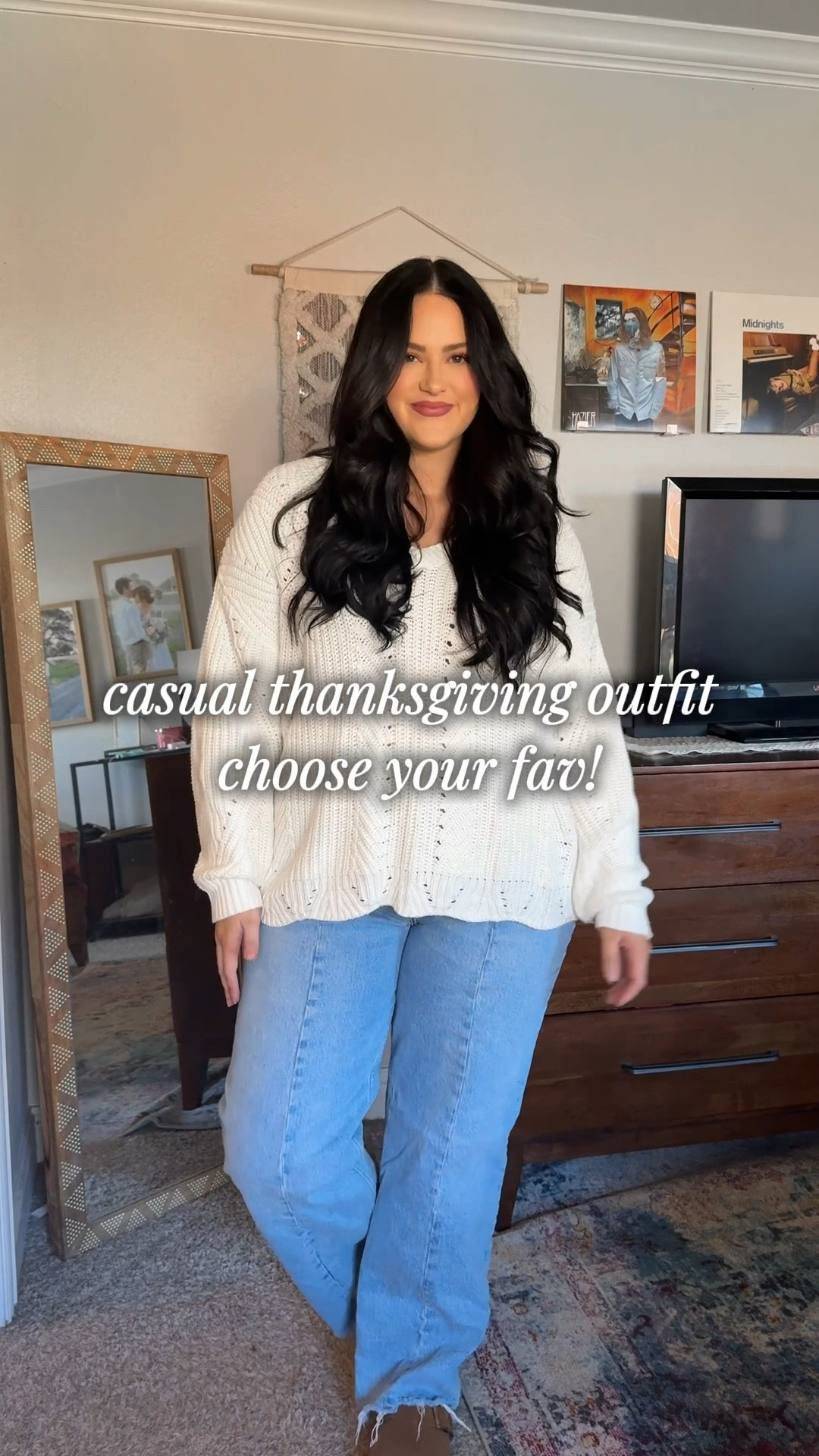 Wearing size 16 in the torrid jeans and linked some similar to the first pair!! Wearing size 1 in both tops 🥰✨

#LTKSaleAlert #LTKHoliday #LTKMidsize