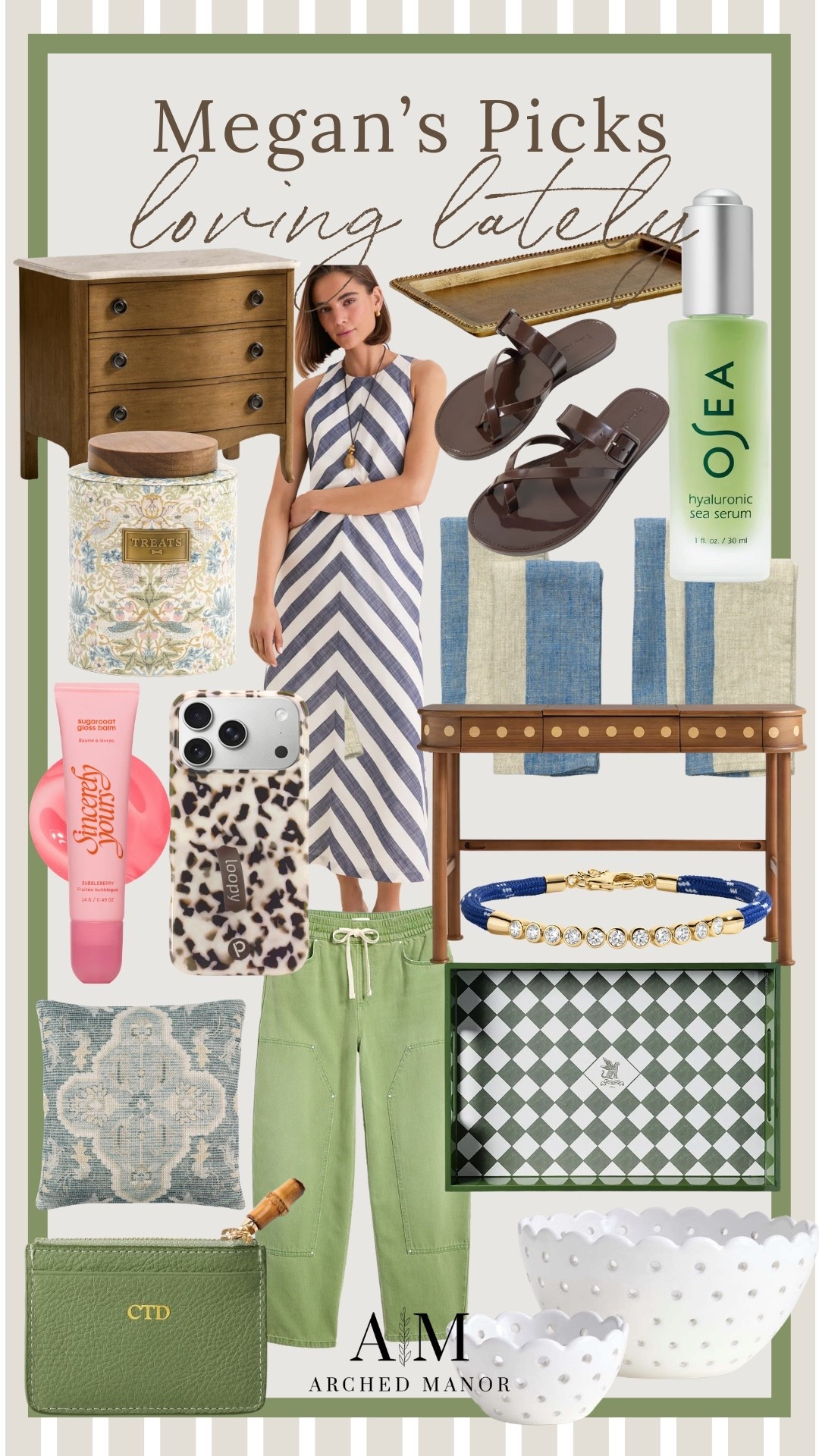 My picks of the week! Loving this dog treat canister, desk, and tray. All things to brighten up your summer home or closet ☀️