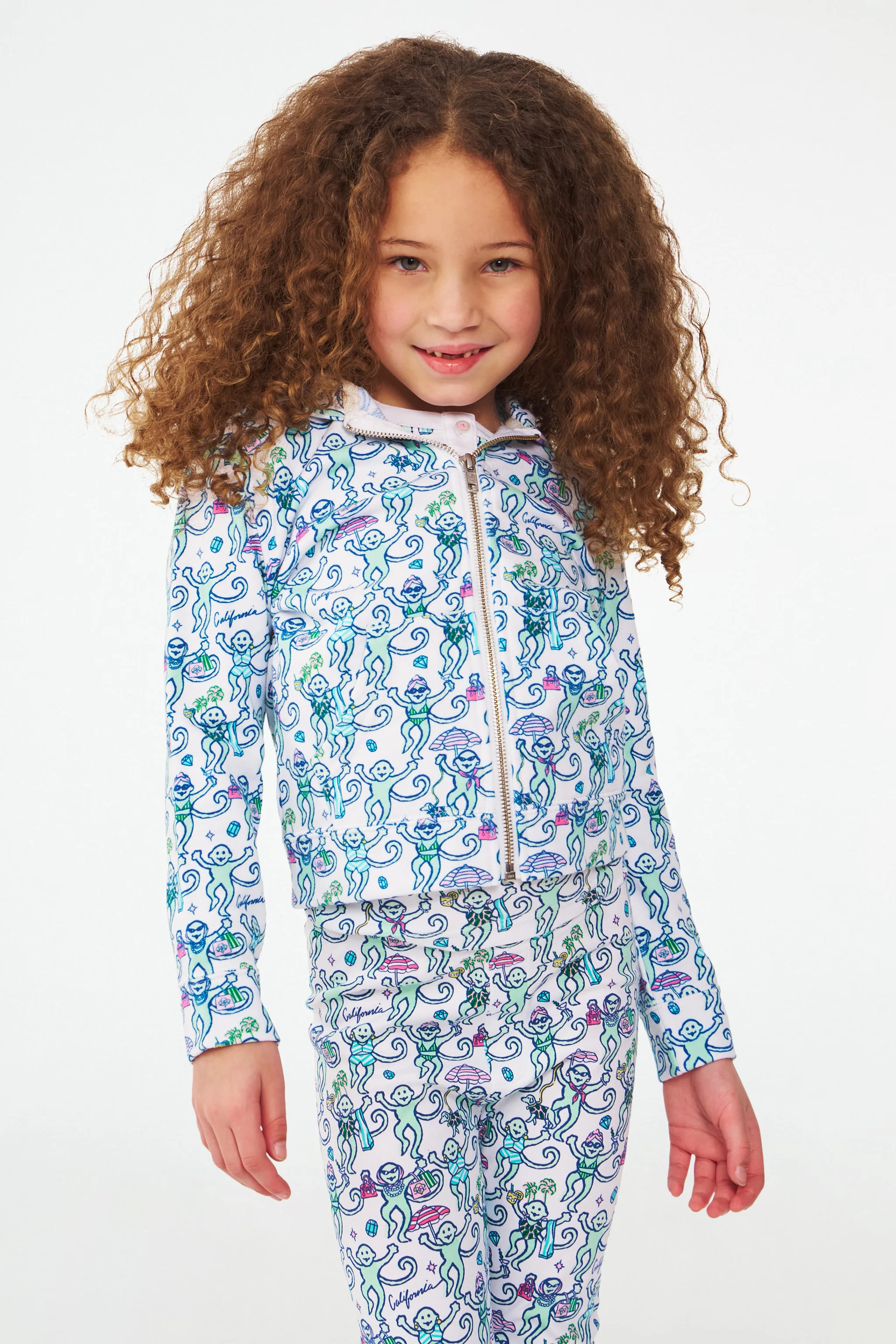 Kids Beverly Hills Monkey Harley Hoodie | Roller Rabbit | Roller Rabbit