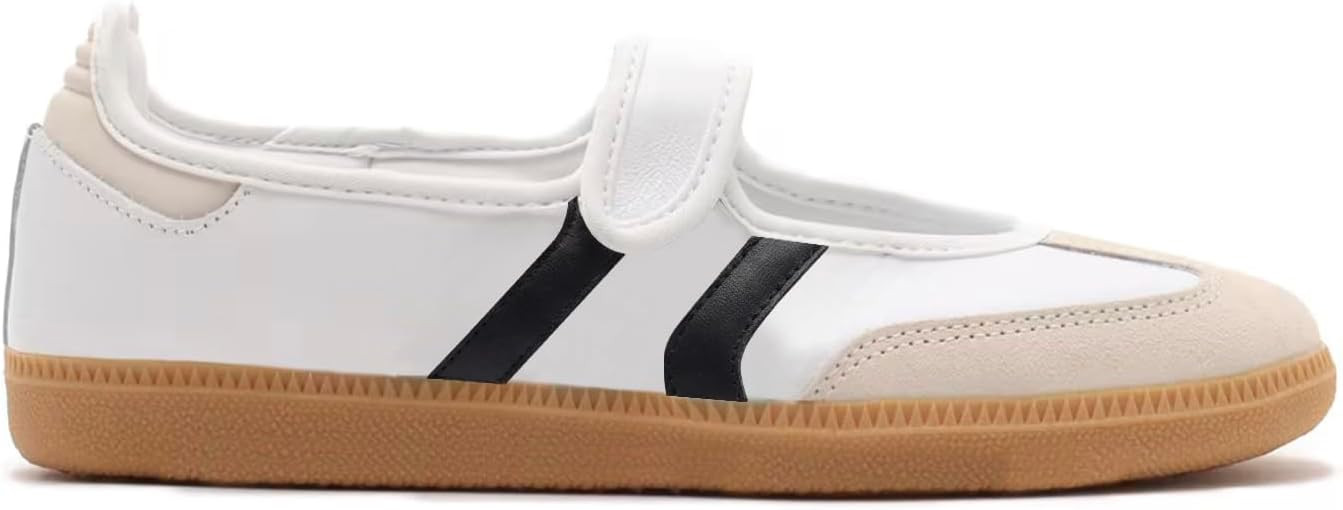 Mary Jane Sneakers for Women Slip on Ballet Flats Walking Retro Sneakers | Amazon (US)