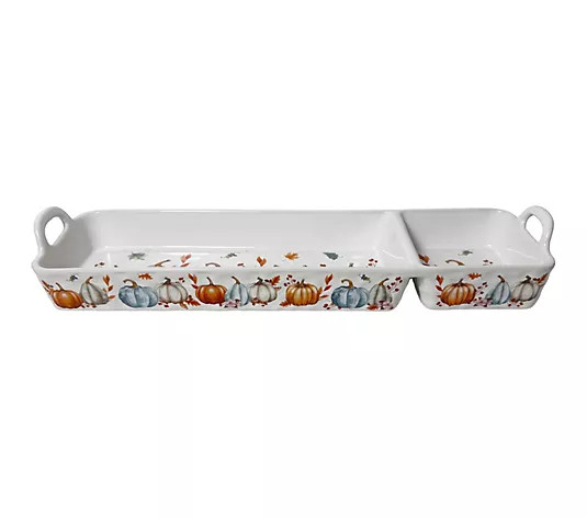 Temp-tations Chip and Dip Serving Tray | QVC