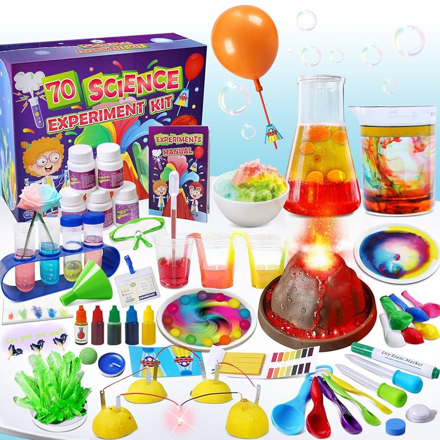 UNGLINGA 70 Lab Experiments Science Kits for Kids Educational Scientist Toys Birthday Gifts Idea ... | Amazon (US)