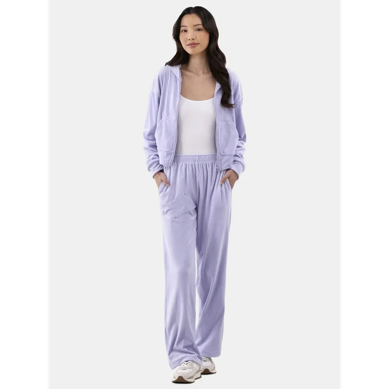 No Boundaries Corduroy Velour Set, 2-Piece, Women’s | Walmart (US)