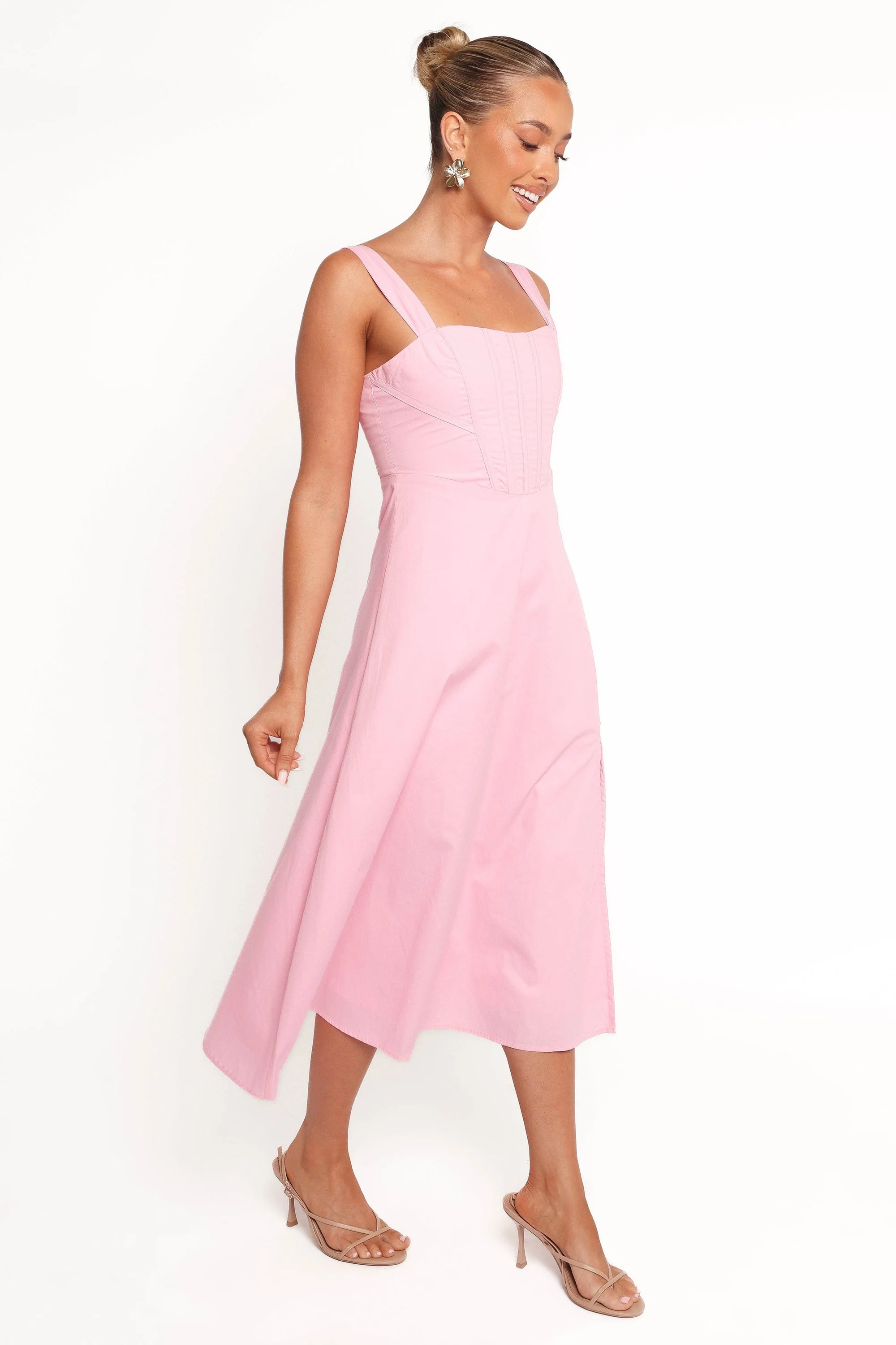 Cosima Midi Dress - Pink | Petal & Pup (US)