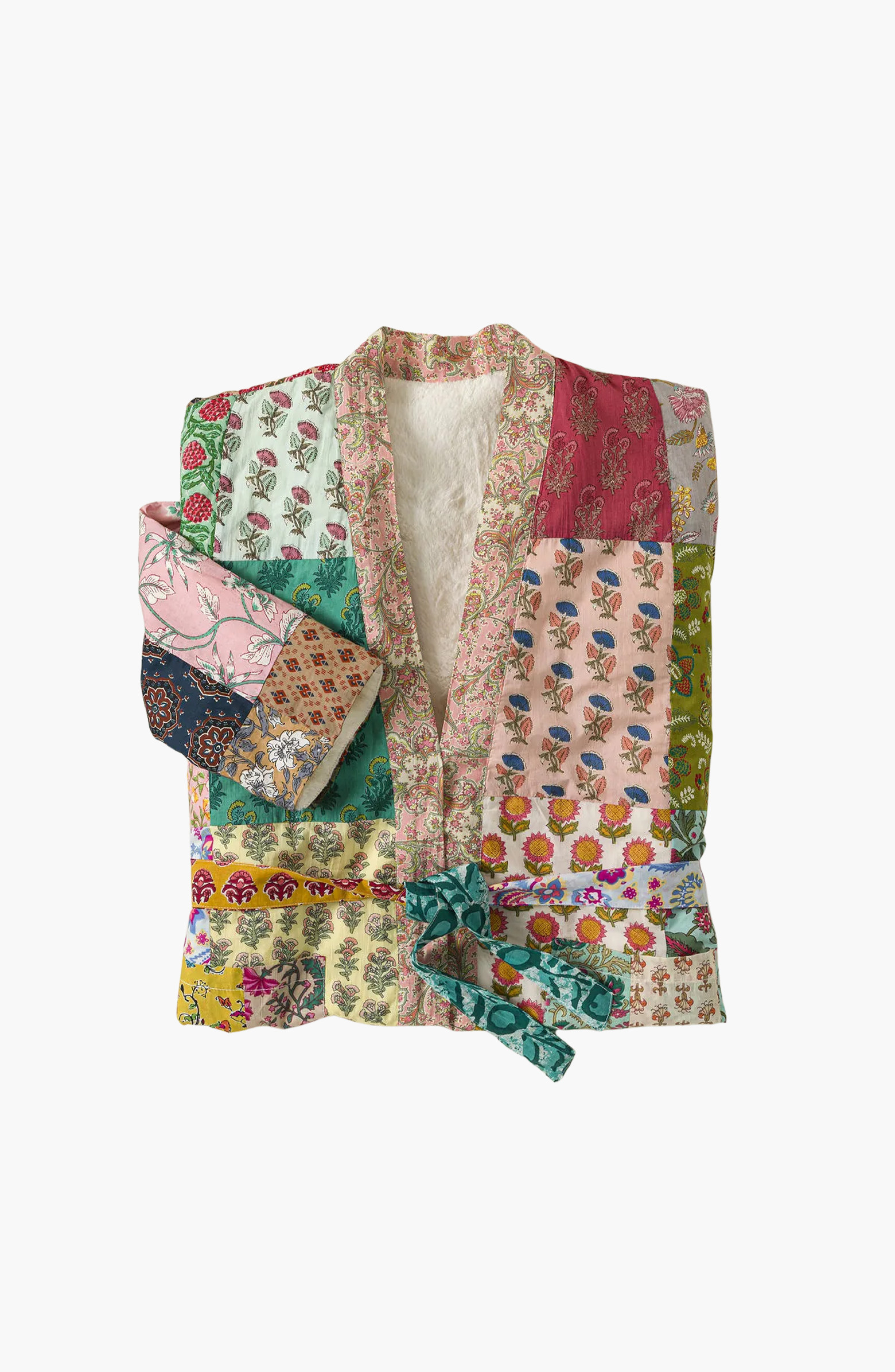 Uncommon Goods Repurposed Sari Fleece Lined Robe | Nordstrom | Nordstrom