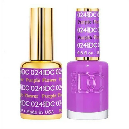 DND DC 024 Purple Flower Gel & Matching Polish Set - DND DC Gel & Lacquer | Walmart (US)