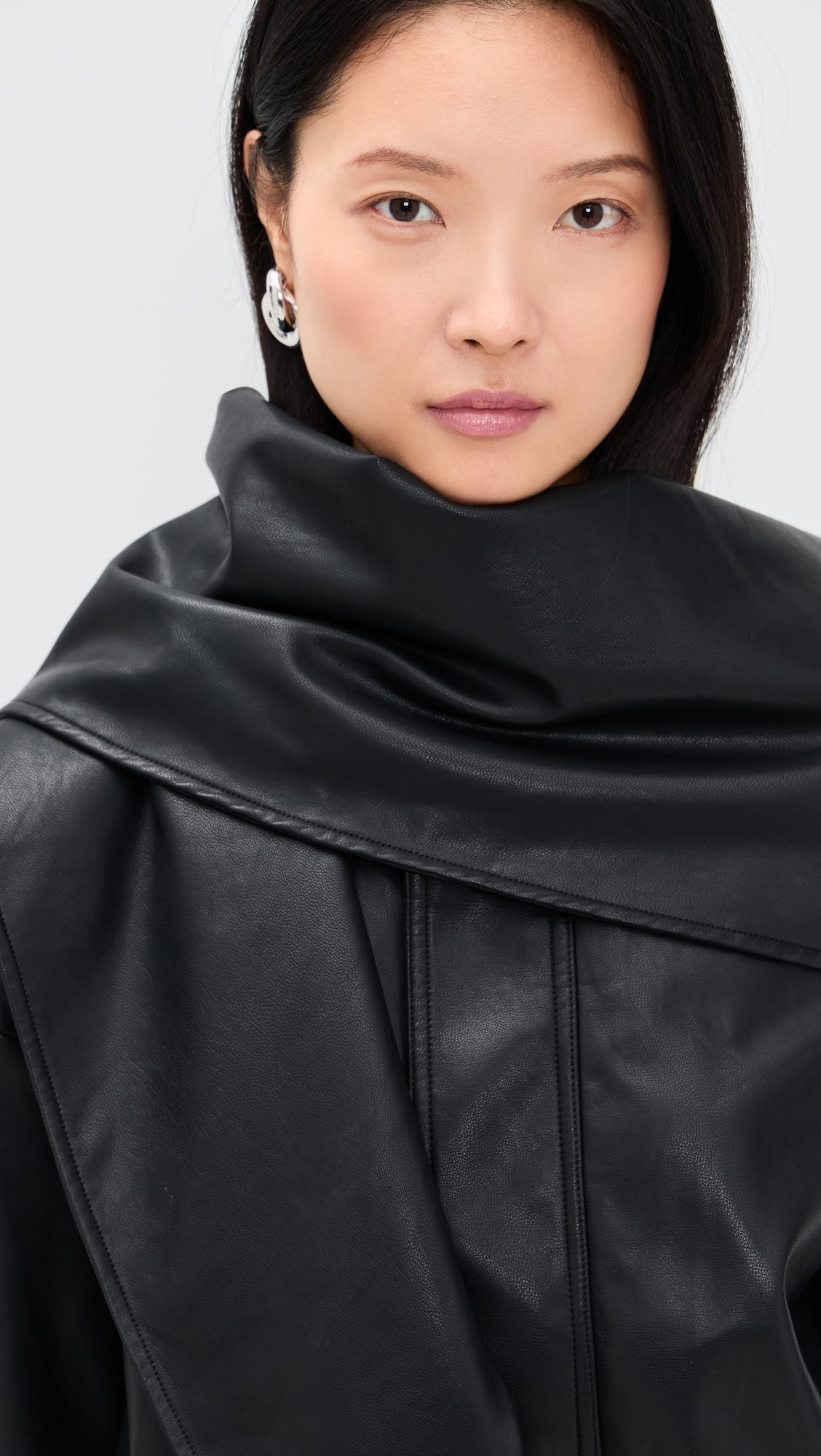Leather Scarf Bomber Jacket | Shopbop