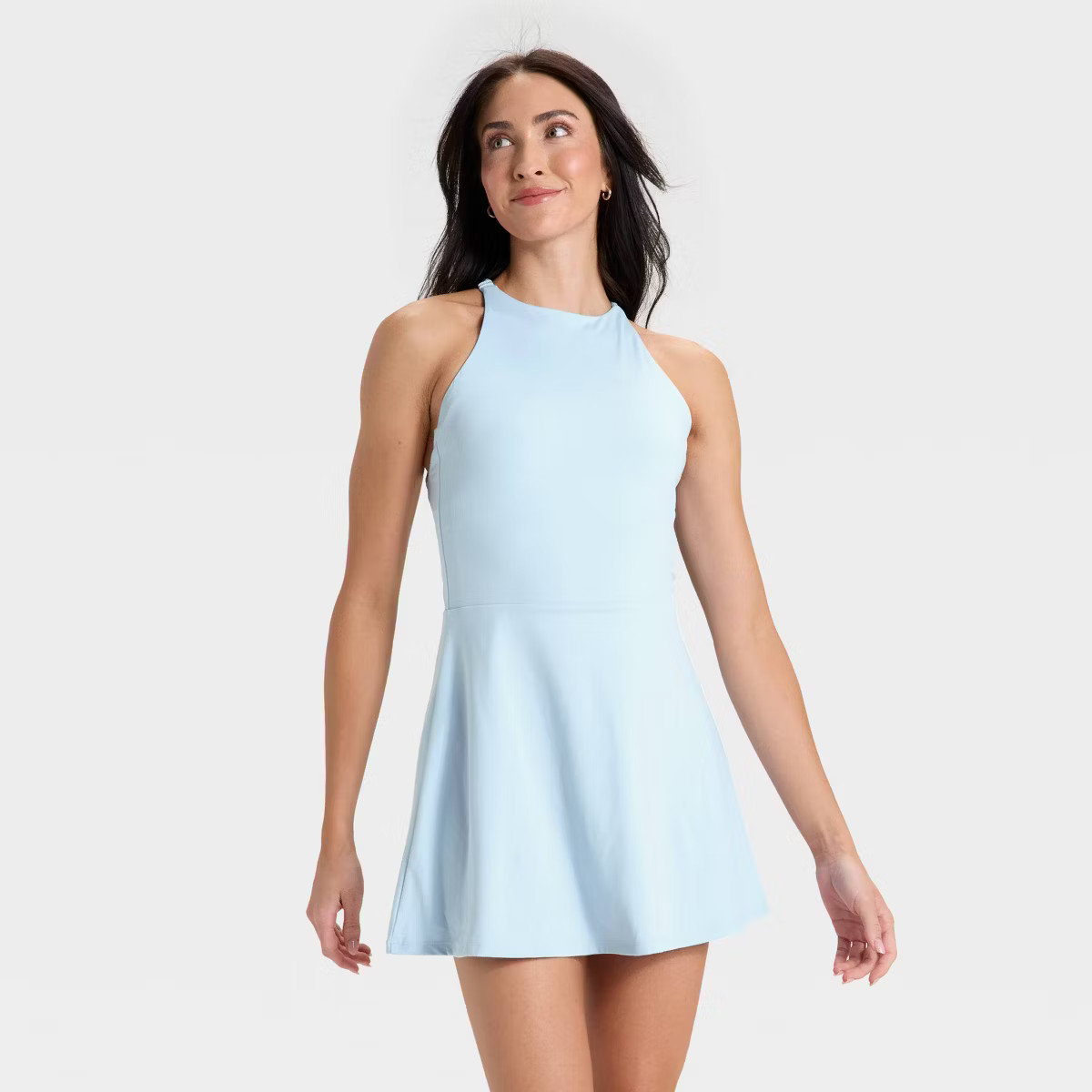Women's Knit High Neck Halter Active Dress - All In Motion™ | Target