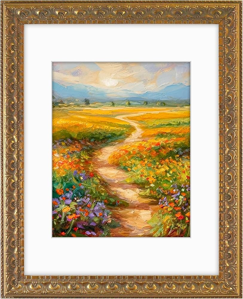 Golden State Art, 11x14 Photo Frame with White Mat for 8x10 Picture & Real Glass for Wall Display... | Amazon (US)