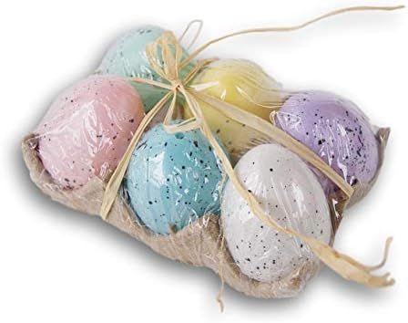 Scout & Company Speckled Easter Eggs Decorations in Assorted Colors | 6-Pack Farmhouse Decor | Amazon (US)