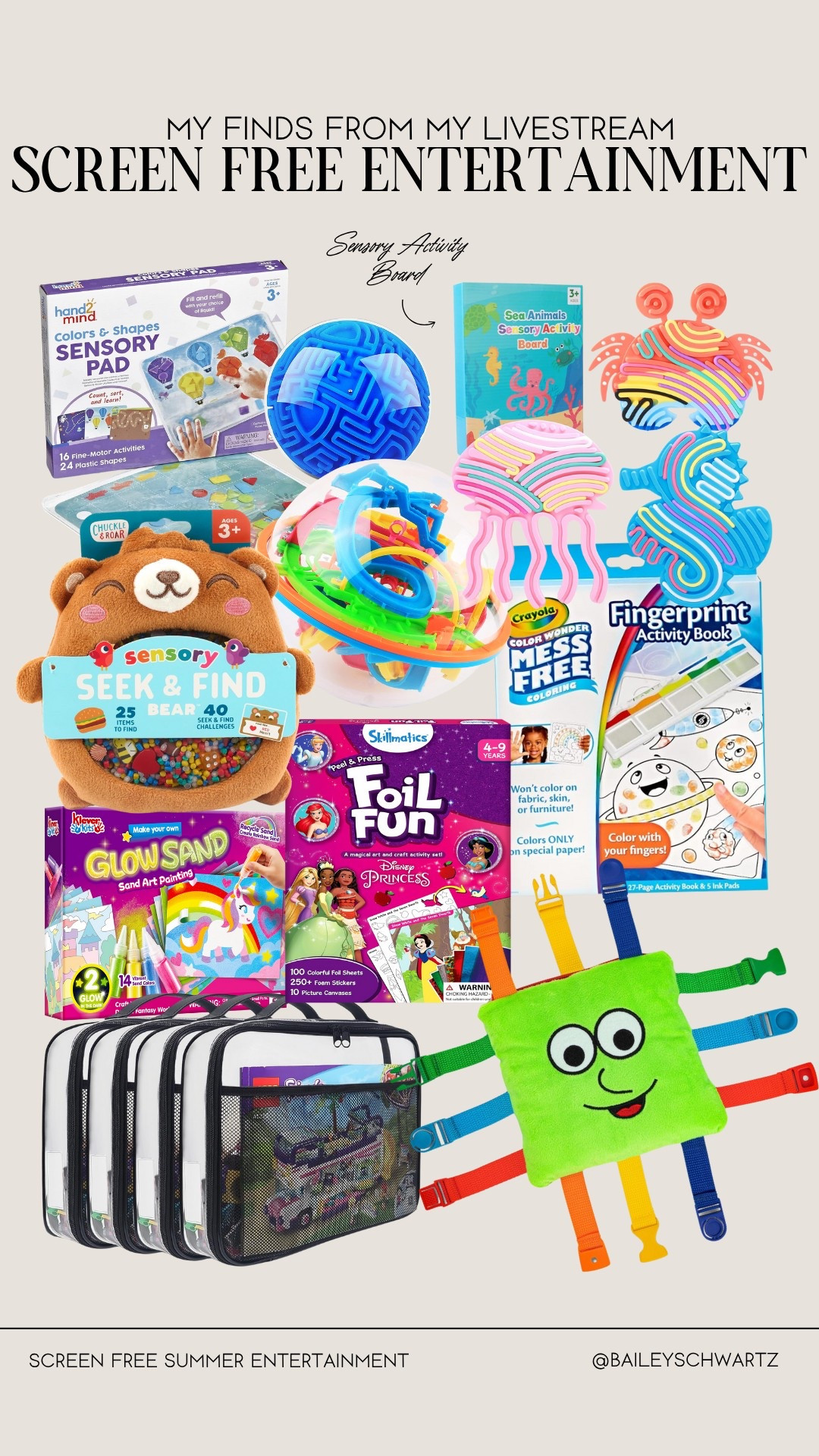 screen free activities for kids from my recent livestream

#LTKFindsUnder50 #LTKKids #LTKBaby