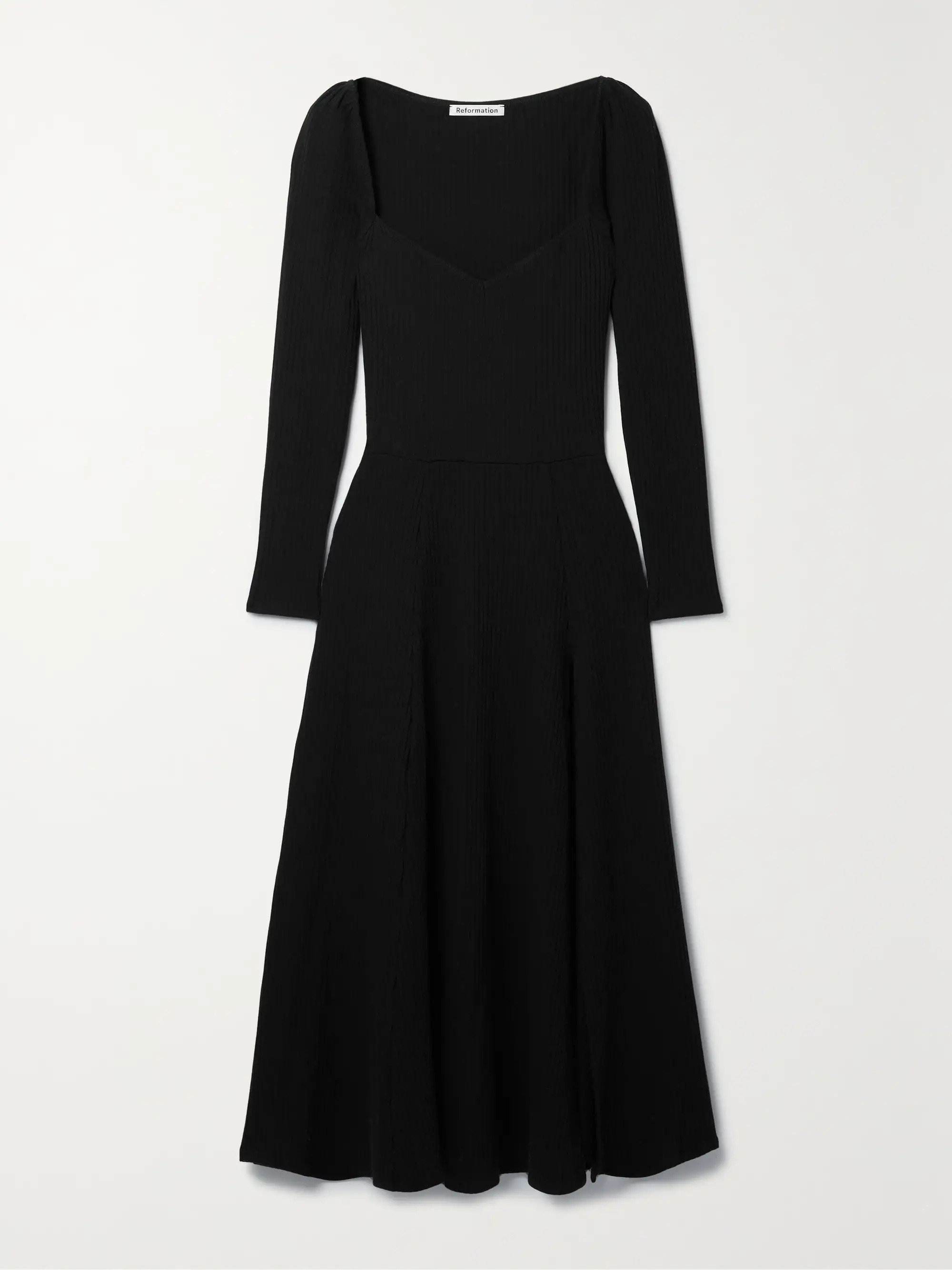 Banks ribbed stretch-modal midi dress | NET-A-PORTER (US)