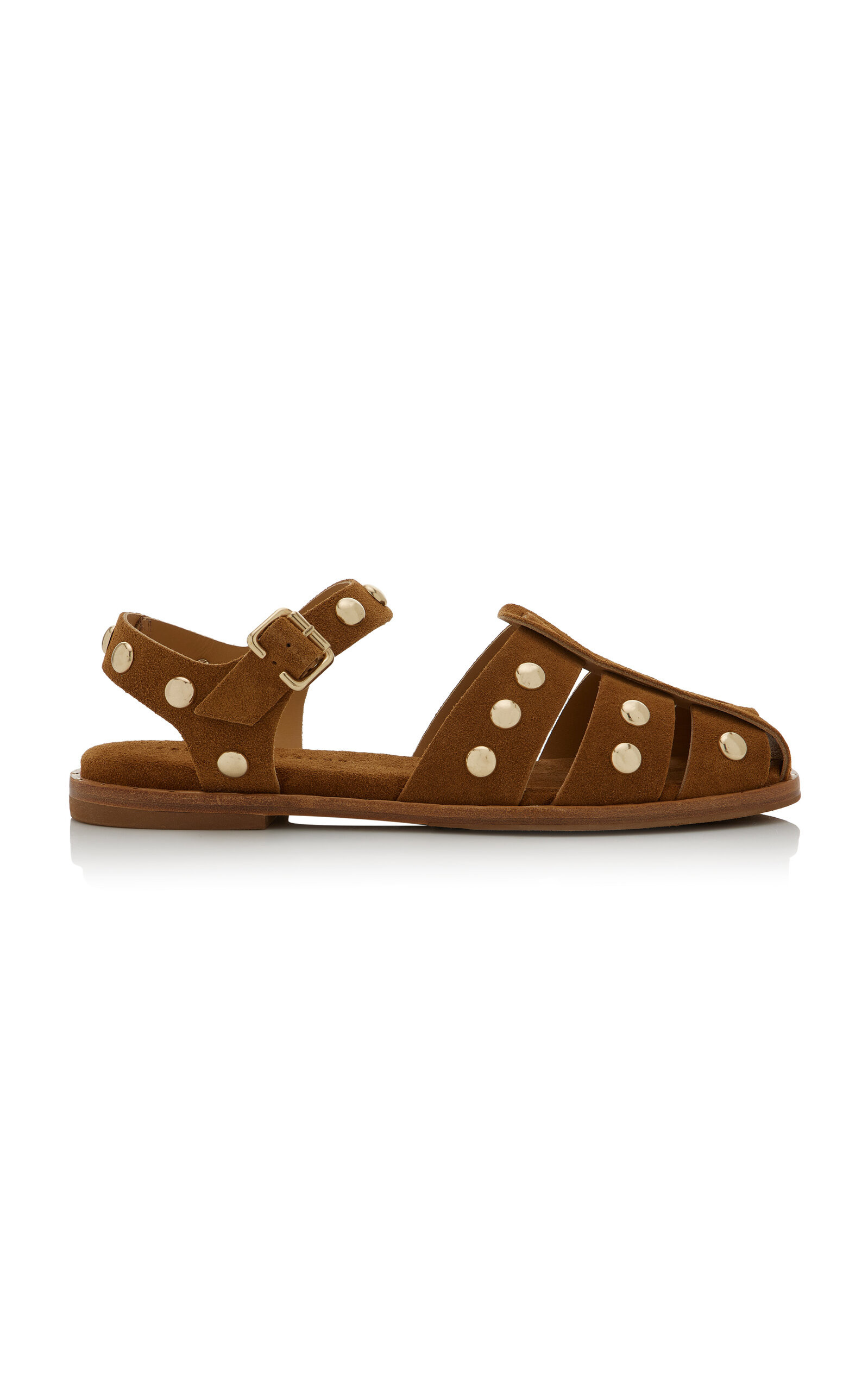 Sera Studded Suede Fisherman Sandals | Moda Operandi (Global)