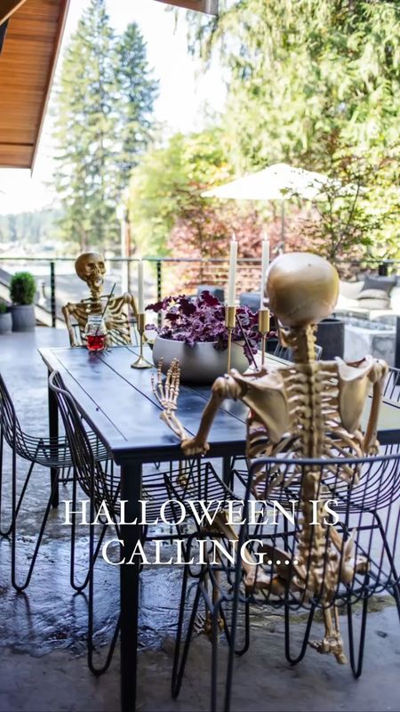 Halloween is calling, are you ready? 
How about spray painting some skeletons gold and having a party on your porch? 
Shop the look here! 

#LTKHalloween #LTKfindsunder50 #LTKSeasonal