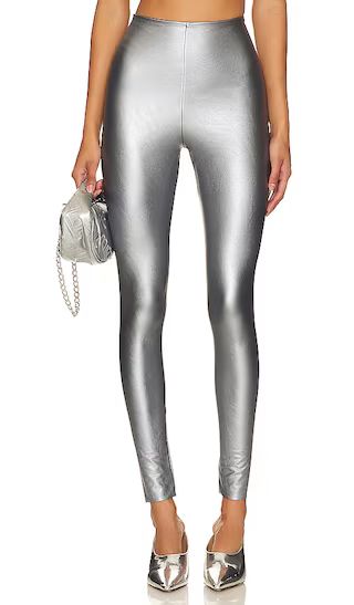 Faux Leather Legging in Platinum | Revolve Clothing (Global)