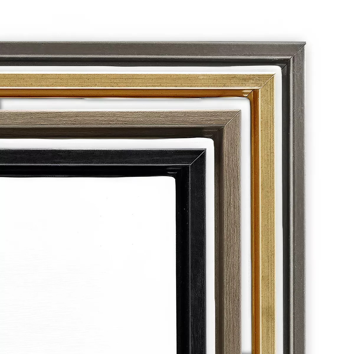 Stupell Industries Foggy Lake Forest Landscape Reflection Floating Frame Canvas Art, Gold, 31" x ... | Target