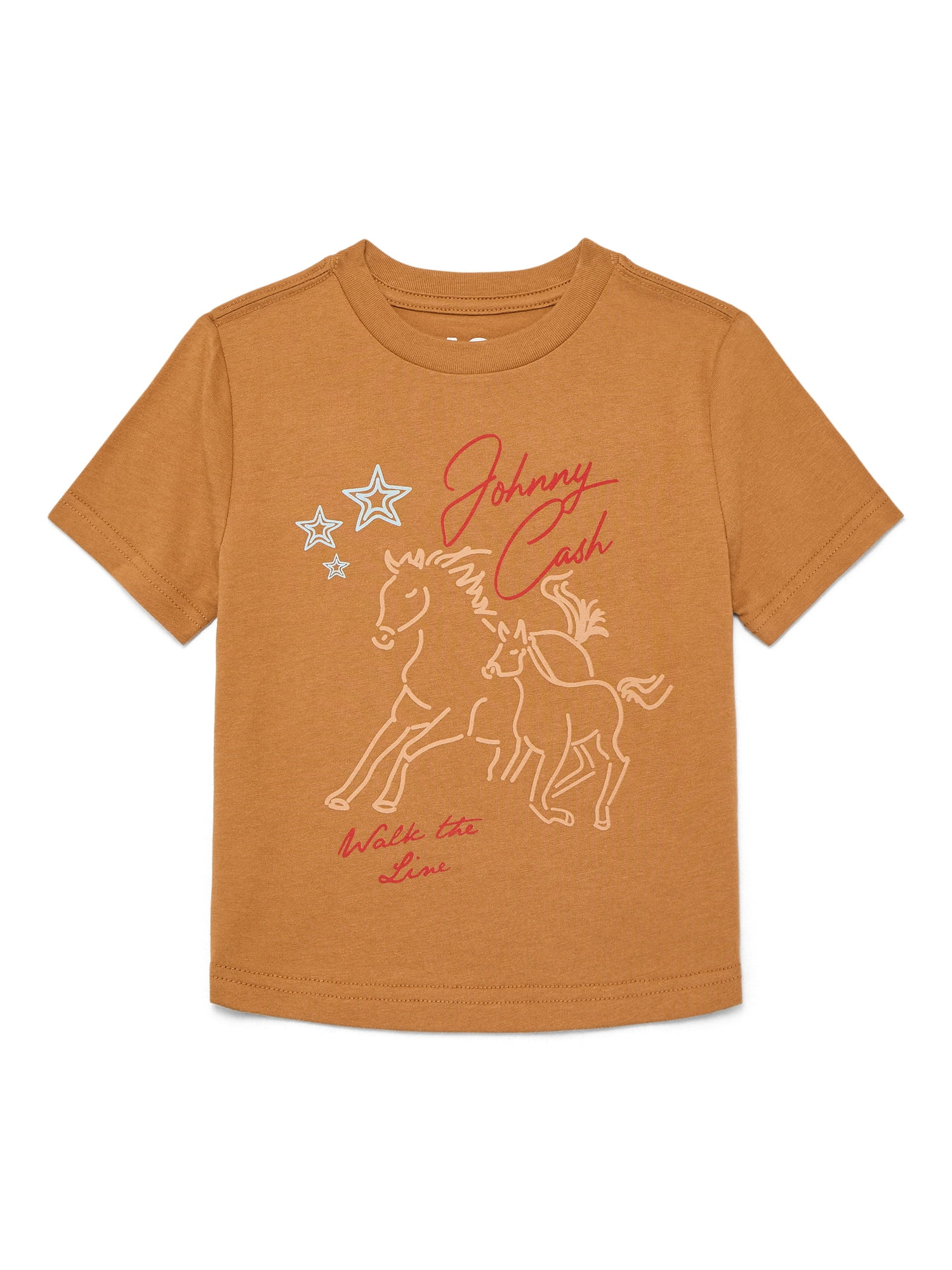 Johnny Cash Tour Toddler Graphic Tee with Short Sleeves, Sizes 12M-5T | Walmart (US)