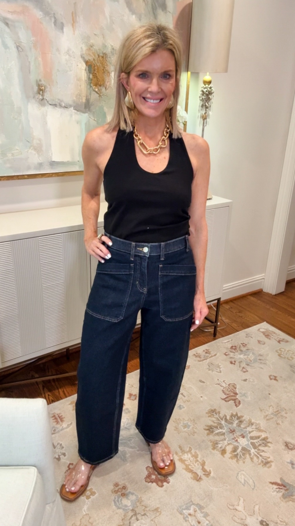 Love a classic barrel jean, and this fits the bill!😘The deep pockets in the front are too cute.

#LTKootd