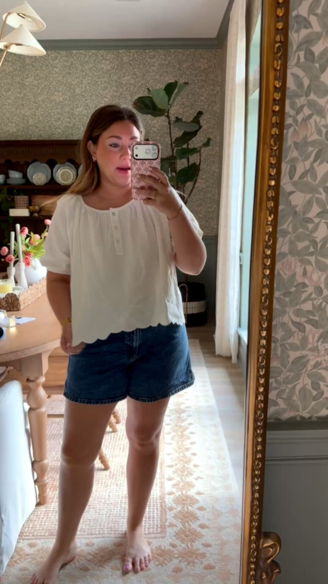 Great summer light weight shirt from Walmart! 

THEBLOOMINGNEST summer ootd blue jean shorts target

#LTKootd #LTKSeasonal #LTKMidsize