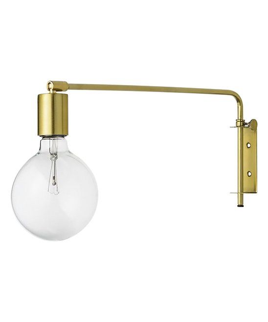 Goldtone Wall Lamp | Zulily